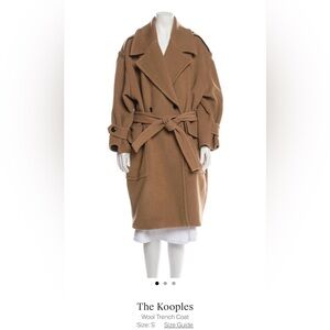 The Kooples Brown Wool Coat